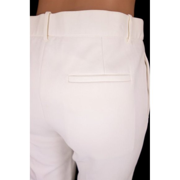 THE ROW New William Single-Pleat Straight-Leg Pants in Cream As-is - Picture 6 of 10